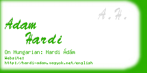 adam hardi business card